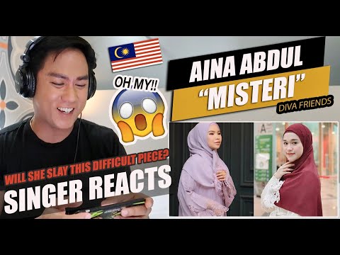 Aina Abdul - Misteri [Ernie Zakri] | SINGER REACTION
