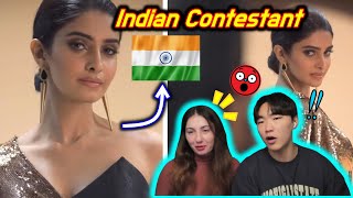 INDIAN Contestant Introduction Reaction by Korean and Turkish | Manasa VARANASI | Miss World 2021