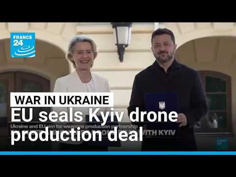 EU, Ukraine seal 'drone deal' to boost production, establish joint ventures