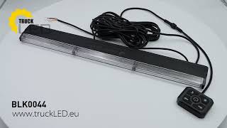 LED výstražná světelná lišta super tenká 12/24V, 473 x 23 mm, R10, R65