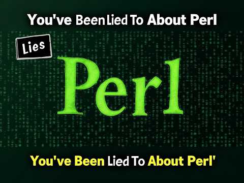 You've been lied to about PERL - FULL COURSE