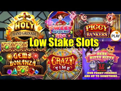 Thumbnail for video: Low Stake Bonus Compilation, New Pragmatic Piggy Bankers, Gems Bonanza, Crazy Time & Much More