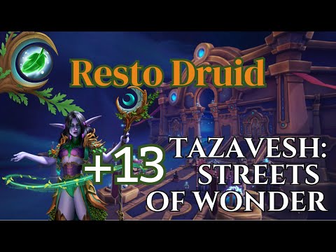 Restoration Druid | Tazavesh: Streets of Wonder +13 | Healer POV | TWW Season 3
