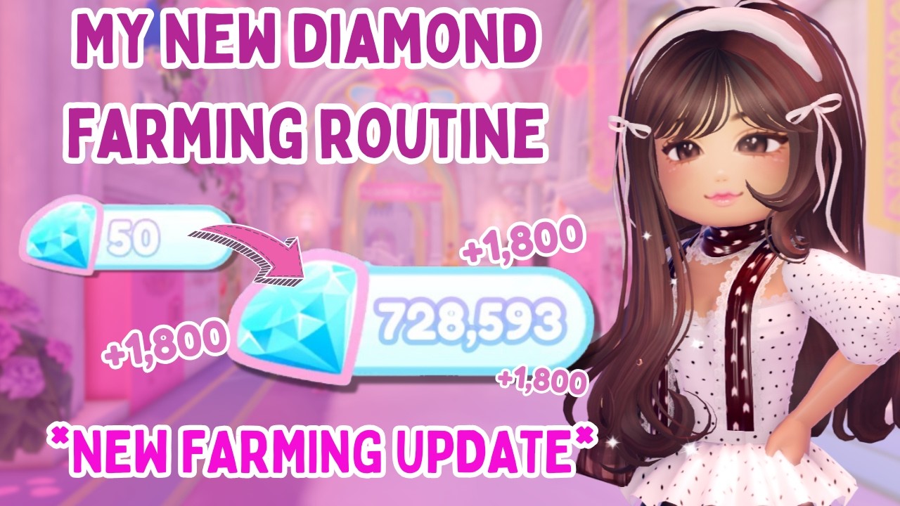 FAST AND NEW DIAMOND FARMING ROUTINE 💎🏰 (NEW FARMING UPDATE) // Royale High Roblox