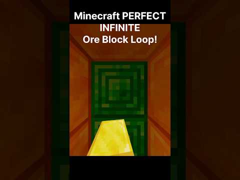 MelonMC - Minecraft PERFECT INFINITE Ore Block Mining Loop! #minecraftshorts #minecraft #minecraft_pe #mcpe