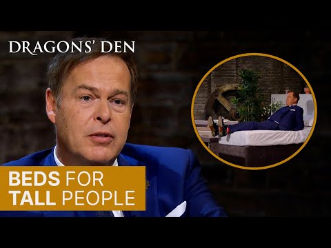 Peter Jones Tests Product To Help Tall People Sleep Better | Dragons' Den