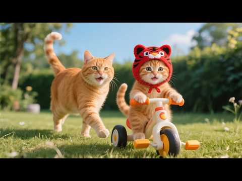 Mama Cat Toils to Raise Kittens – Cooks Big Meals, Knits Warm Clothes & Gives All Her Love! 🐾🍳🧶❤️