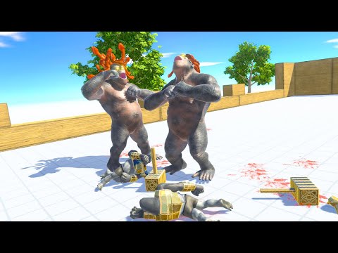 GORO MEDUSA Vs EVERY UNIT 2V2 - Animal Revolt Battle Simulator