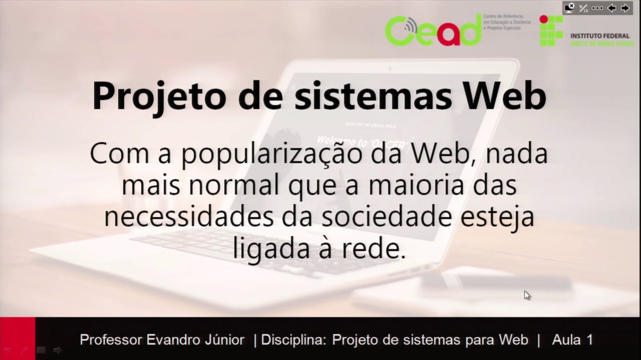 AULA 1 - PROJETOS DE SISTEMAS WEB