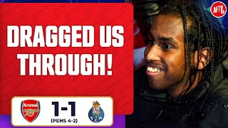 Odegaard Dragged Us Through! | Arsenal 1-0 Porto (Pens 4-2)