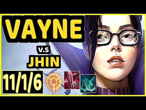 HI IM GOSU (VAYNE) vs JHIN - 11/1/6 KDA BOTTOM ADC GAMEPLAY - NA Ranked DIAMOND