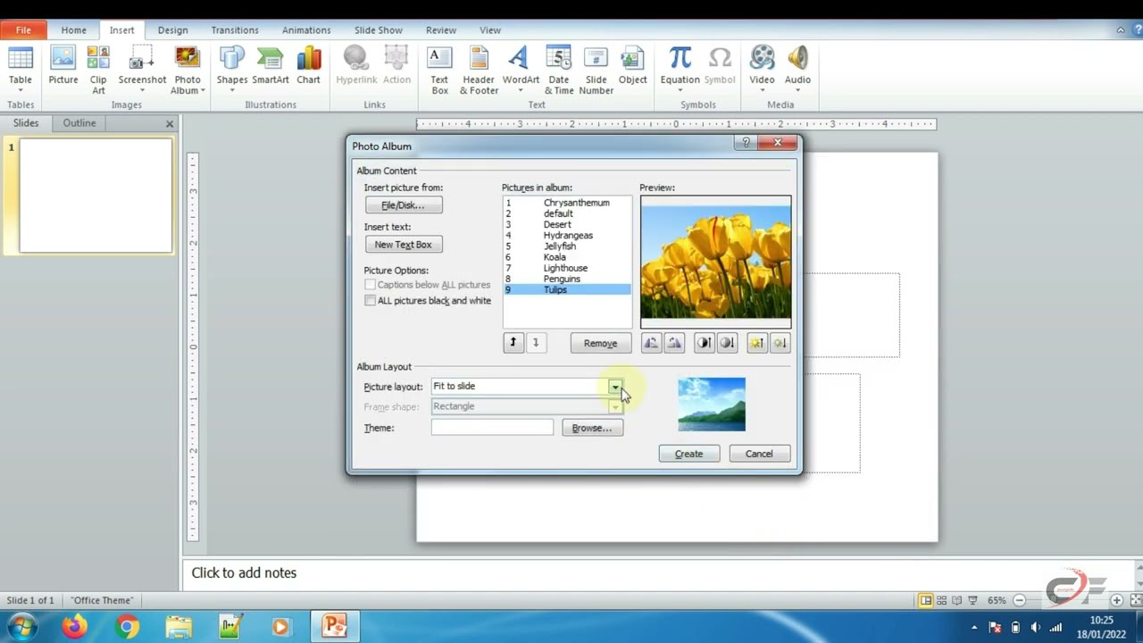 How To Create Photo Album in Power Point
