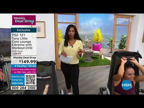 HSN | Tony Little Health & Fitness - Core Lounge Extreme 03.15.2023 - 11 AM