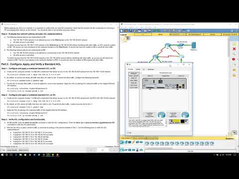 CCNA - 9.2.1.10 Packet Tracer-Configuring Standard ACLs