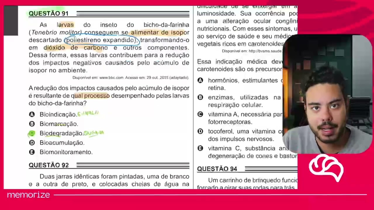 Resolução em Vídeo — Questão 125 ENEM 2018 PPL