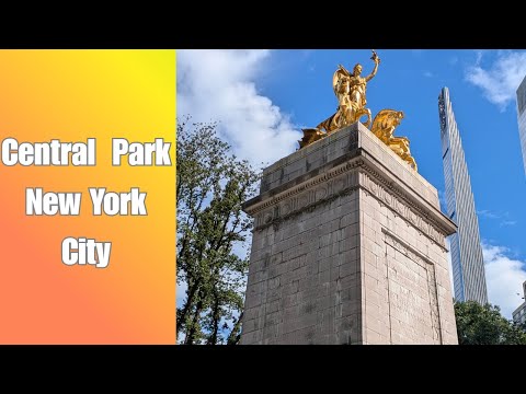 A pleasant day at the famous Central Park Manhattan New York City | Bethesda Terrace & fountain