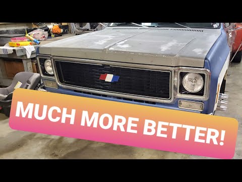 How to install lower air valance of 73-80 squarebody chevy.