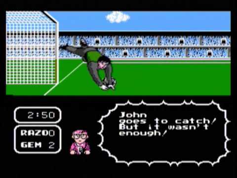 Tecmo Cup Soccer Game (NES) gameplay