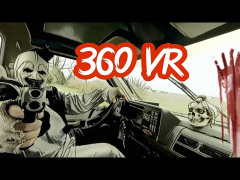 TERROR 360  ( CREEPY ART THE CLOWN )  #vr.  VR HORROR EXPERIENCE 👻 360 video
