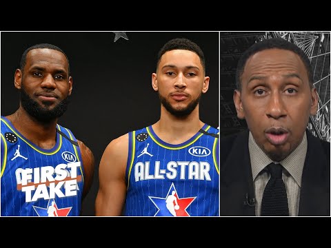 本-西蒙斯是 "距離勒布朗-詹姆斯第二部的跳板"--Stephen A. | First Take (Ben Simmons is 'a jumpshot away from being LeBron James part 2' - Stephen A. | First Take)
