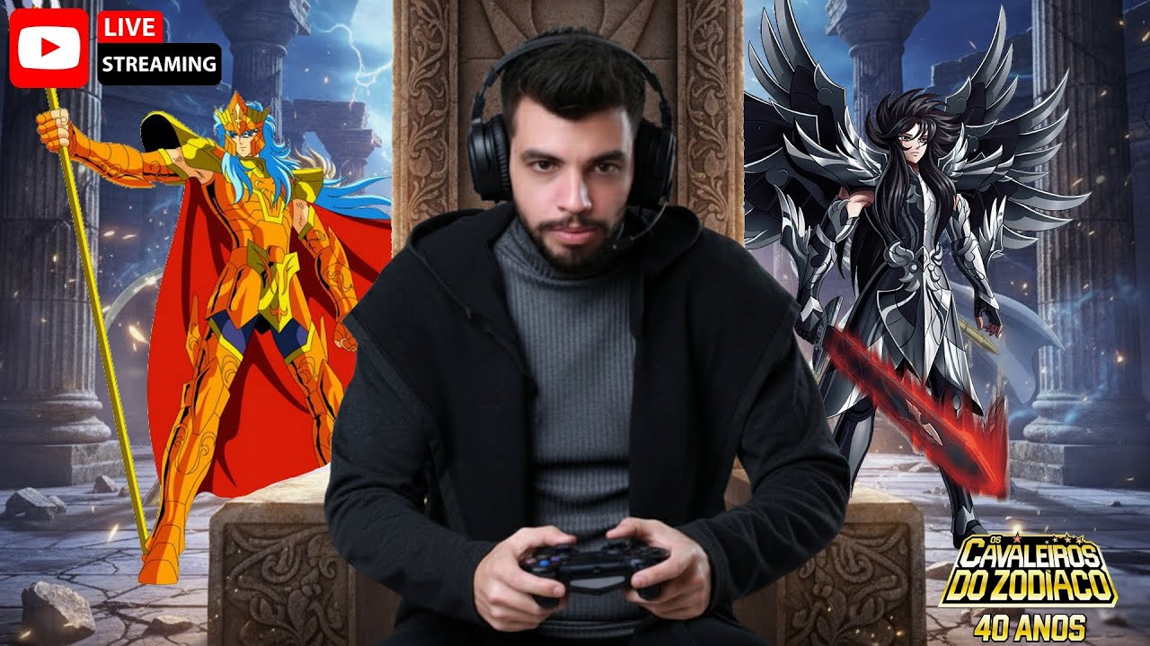 SAINT SEIYA 40 ANOS! 🔥 Live ÉPICA de Aniversário! Jogando Cavaleiros do Zodíaco Alma dos Soldados!