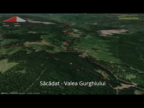 Săcădat - Valea Gurghiului  ∆ hiking trails ∆ 3d-trail.com/romania/