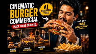 Cinematic Burger Commercial 🍔 | AI-Generated Food Advertisement | Kazi