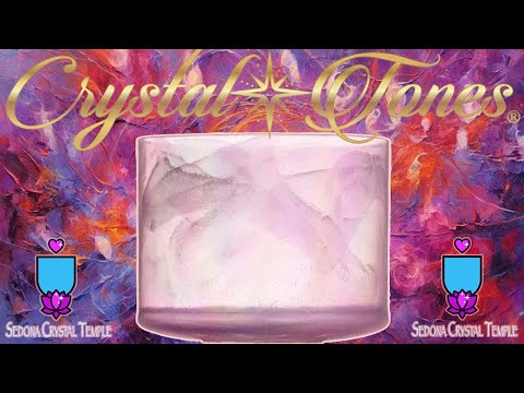 Azeztulite & Violet Flame Aura Alchemy Singing Bowl | Crystal Tones Sedona