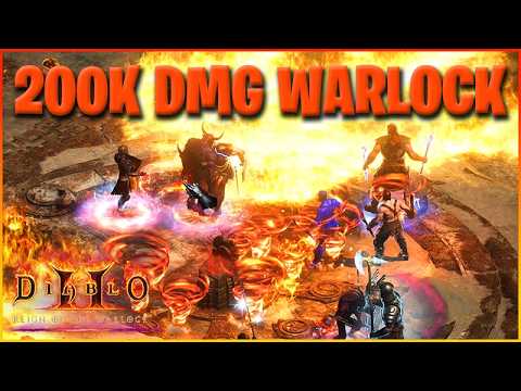 200K DMG Warlock Destroys Over-Ancestors! [Diablo 2 Resurrected Build]
