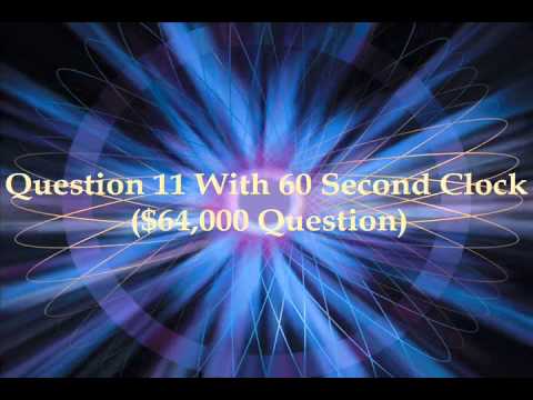 Custom Millionaire Cues - $64,000 Question (With 60 Sec Clock and New Loop)