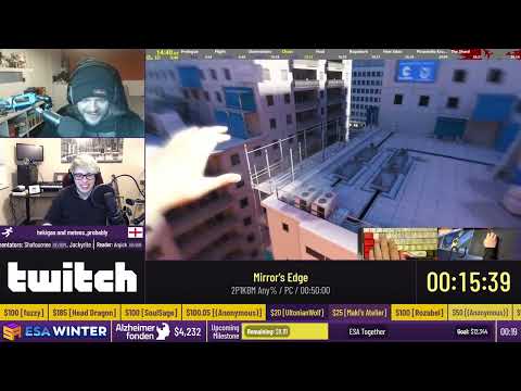 Mirror's Edge [2P1KBM Any%] by hekigan and meteos_probably and meteos_probably - #ESAWinter22