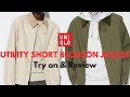 NEW COLOURS: UNIQLO UTILITY SHORT BLOUSON JACKET TRY ON & REVIEW