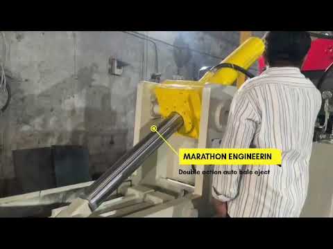 Double Action Hydraulic Scrap Baling Press