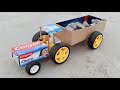 How To Make Mini Colgate Tractor Toy With Trolley Diy Electric Colgate Tractor 1 Million Gear