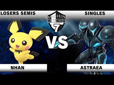 Smashing Grounds 7 -Nhan (Pichu) Vs. Astraea (Dark Samus) - Losers Semis - SSBU
