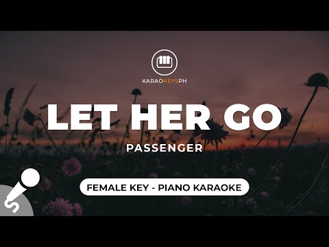 Let Her Go - Passenger (Female Key - Piano Karaoke)
