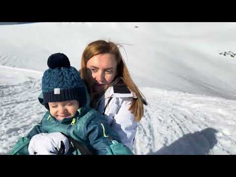 Wonderful Christmas day on a tobogan run in Bramberg with Adam, Mami and Tati