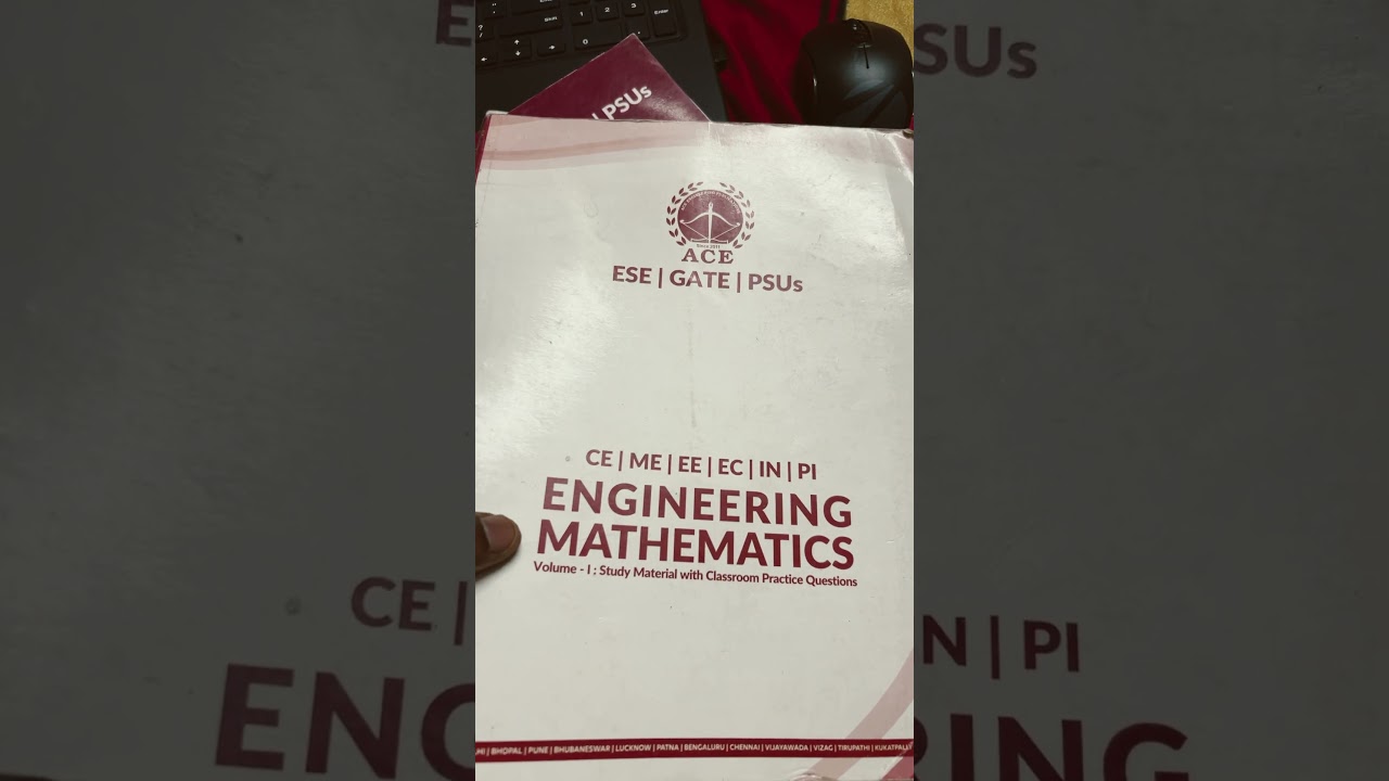 Ace engineering academy books for gate …If any body preparing for psu and Gate it will useful
