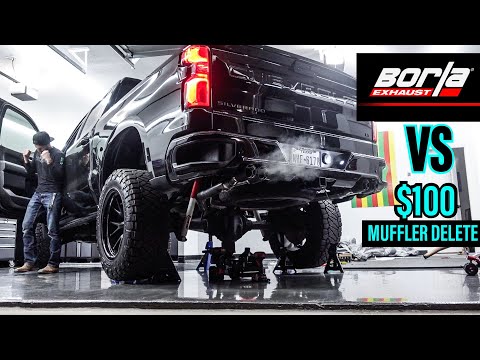 BORLA S-Type Exhaust vs Straight Pipe - Silverado / Sierra