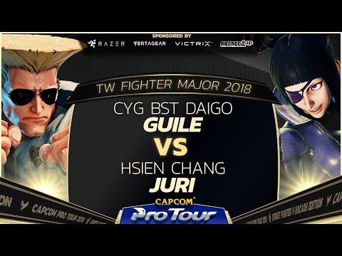 CYG BST Daigo (Guile) vs Hsien Chang (Juri) - TW FIghter Major 2018 Day 2 Pools - SFV - CPT 2018