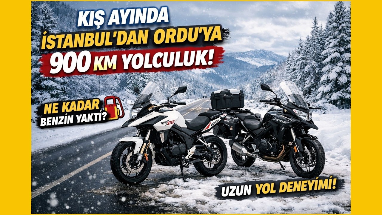Kış Ayında İstanbul'dan Ordu'ya 900 Km Yolculuk - TRK 251 & Voge 500DS