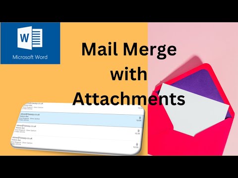 How to mail merge with attachments using Microsoft Word