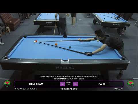HK A TEAM vs PA-Q - SNOOK-D - TABLE 10 | EvoSports