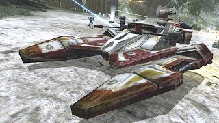 YouTube thumbnail: TX-130 Saber Tank Gameplay - Star Wars Battlefront II