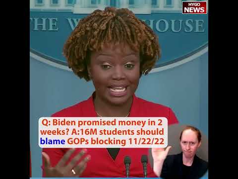 Q: before Midterm Biden promised student loans bailout in 2 weeks? A:16M students should blame GOPs