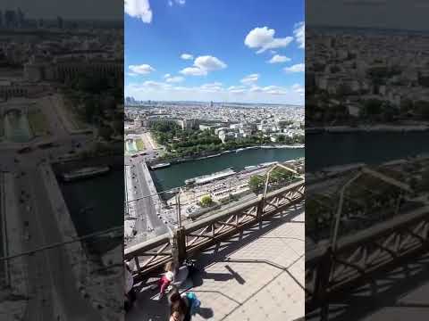 ON TOP of the EIFFEL TOWER in Paris France!