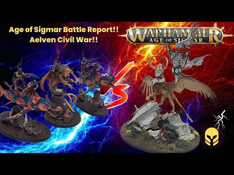 Age of Sigmar Battle Report!! NEW Lumineth Realm Lords vs Idoneth Deepkin: Zaitrec vs Nautilar!!
