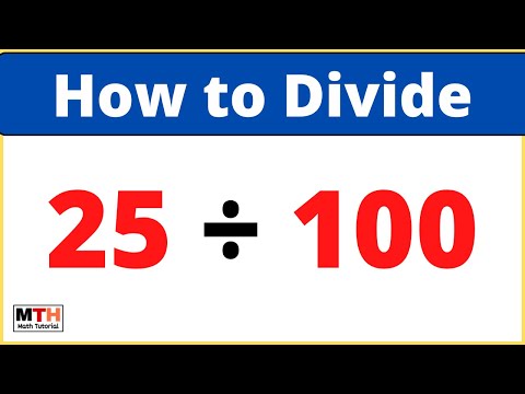 25 divided by 100 (25÷100) | Value of 25/100 | Long Division