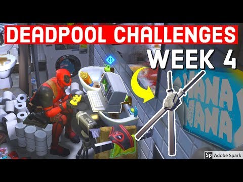 Deadpool Week 4 Challenges and Rewards in Fortnite! - Deadpool Challenges Chapter 2