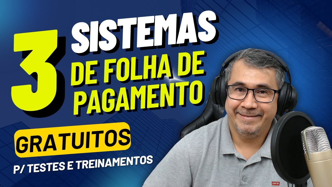 3 SISTEMAS DE FOLHA DE PAGAMENTO GRATUITO PARA TESTES E TREINAMENTOS!